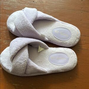 Lavender Terry Cloth Slippers